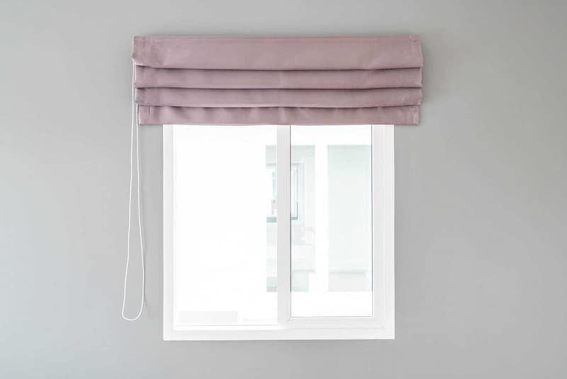 Curtain interior decoration in living room with sunlight